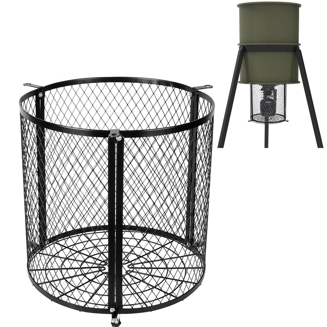 moonoom Deer Feeder Varmint Guard - 12.3” x 11.8” Varmint Cage for Feeder, Keep Wildlife Away from Your Feeder