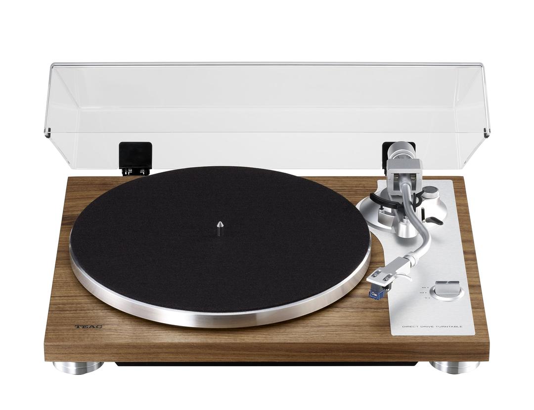 Teac TN-4D-SE Direct Drive Analog Turntable (High-End SAEC Tonearm, Die-Cast Aluminium Turntable, Integrated PHONO EQ Amplifier) Walnut Brown