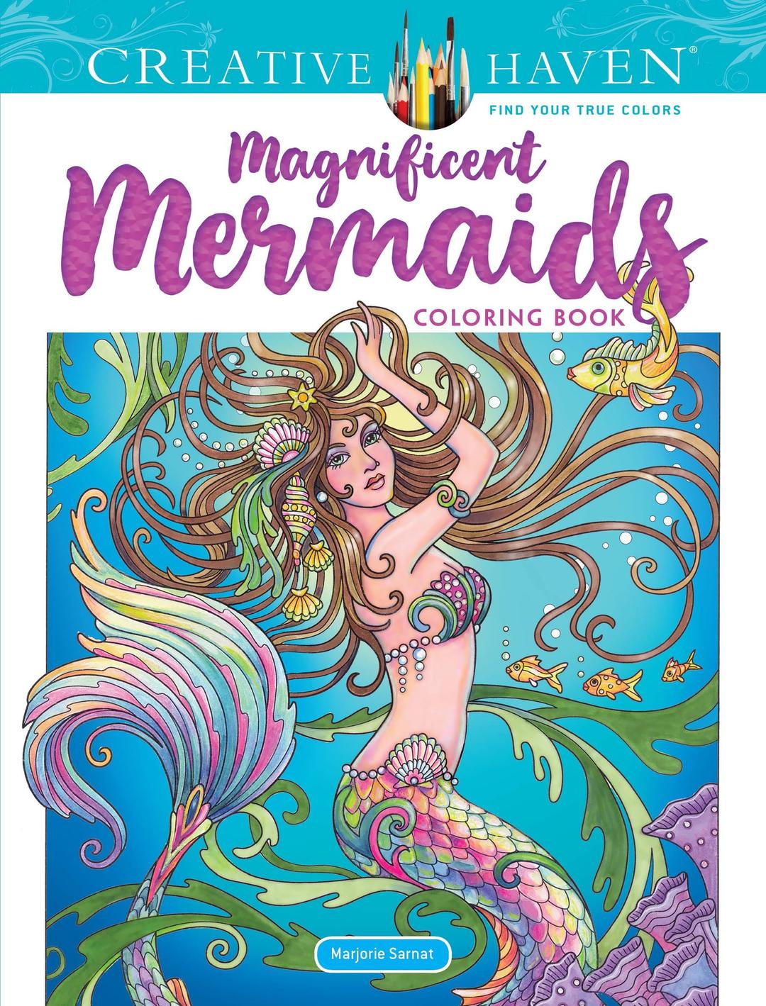 Creative Haven Magnificent Mermaids Coloring Book (Adult Coloring Books: Fantasy) Paperback – Illustrated, May 15, 2019