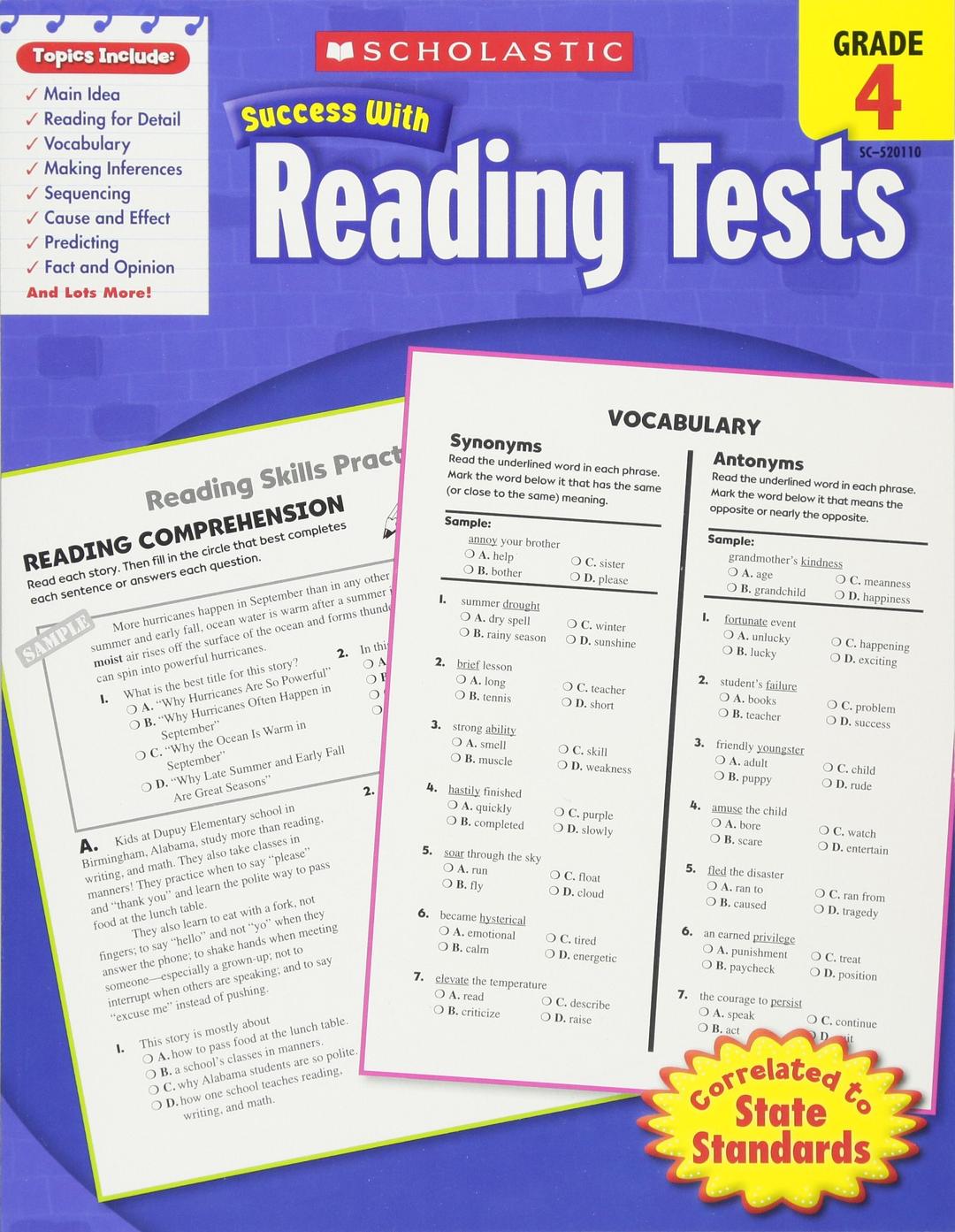 Scholastic Success With Reading Tests, Grade 4