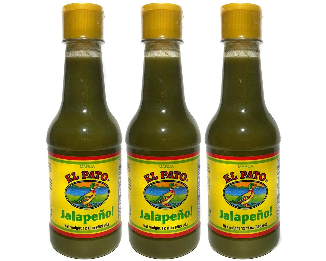 El PatoGreen Jalapeno Hot Sauce Medium 12 fl oz (Pack of 3)