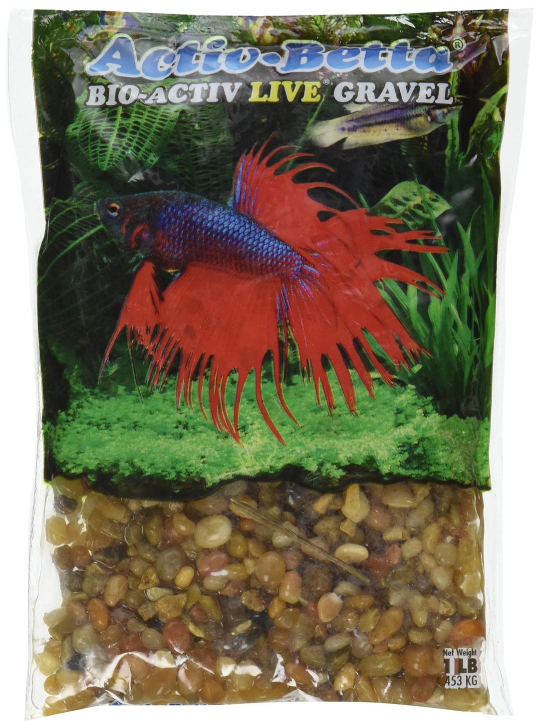 World Wide Imports Activ Betta Gems Substrate - 1 lb, Premium Aquarium Gravel, Decorative Substrate for Freshwater Aquariums, Enhances Water Quality and Aesthetic Appeal