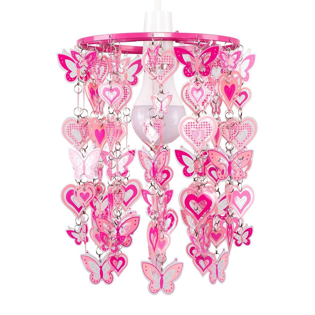 Hearts and Butterflies Non Electric Pendant Shade