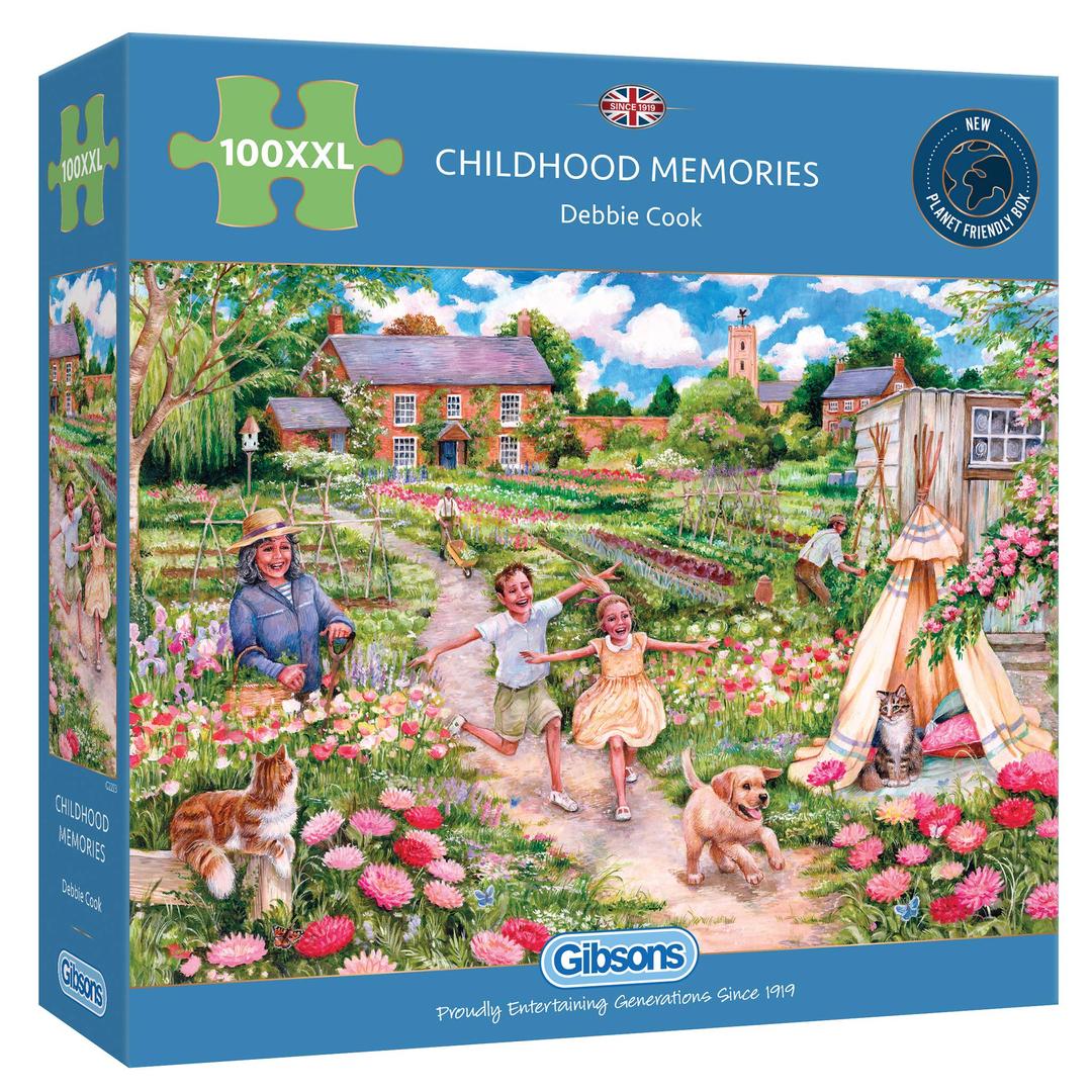 Childhood Memories 100 Extra Large Piece Jigsaw Puzzle for Adults | activity for those living with dementia from Gibsons | Great Gift for Adults | Gibsons Games