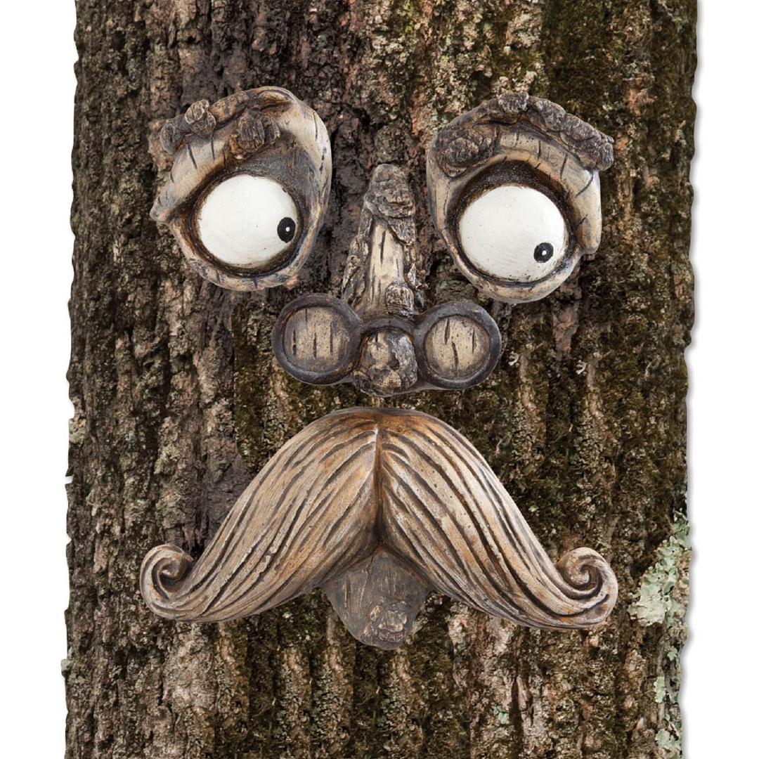 Bits and PiecesOld Man' Tree Hugger - Yard Decorations - Whimsical Tree Sculpture - Garden Decoration - Garden Peeker Yard Art