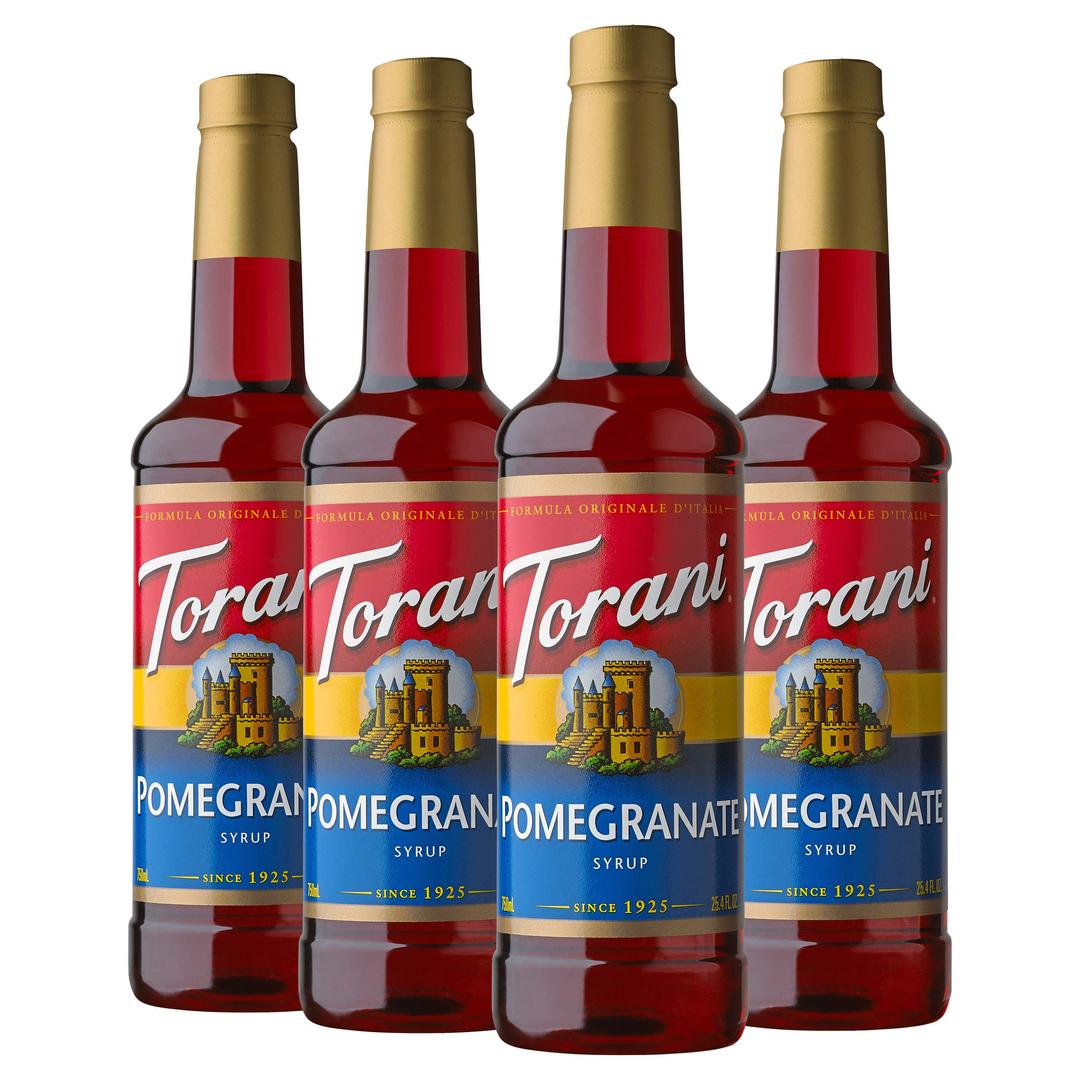 Torani Syrup, Pomegranate, 25.4 Ounces (Pack of 4)