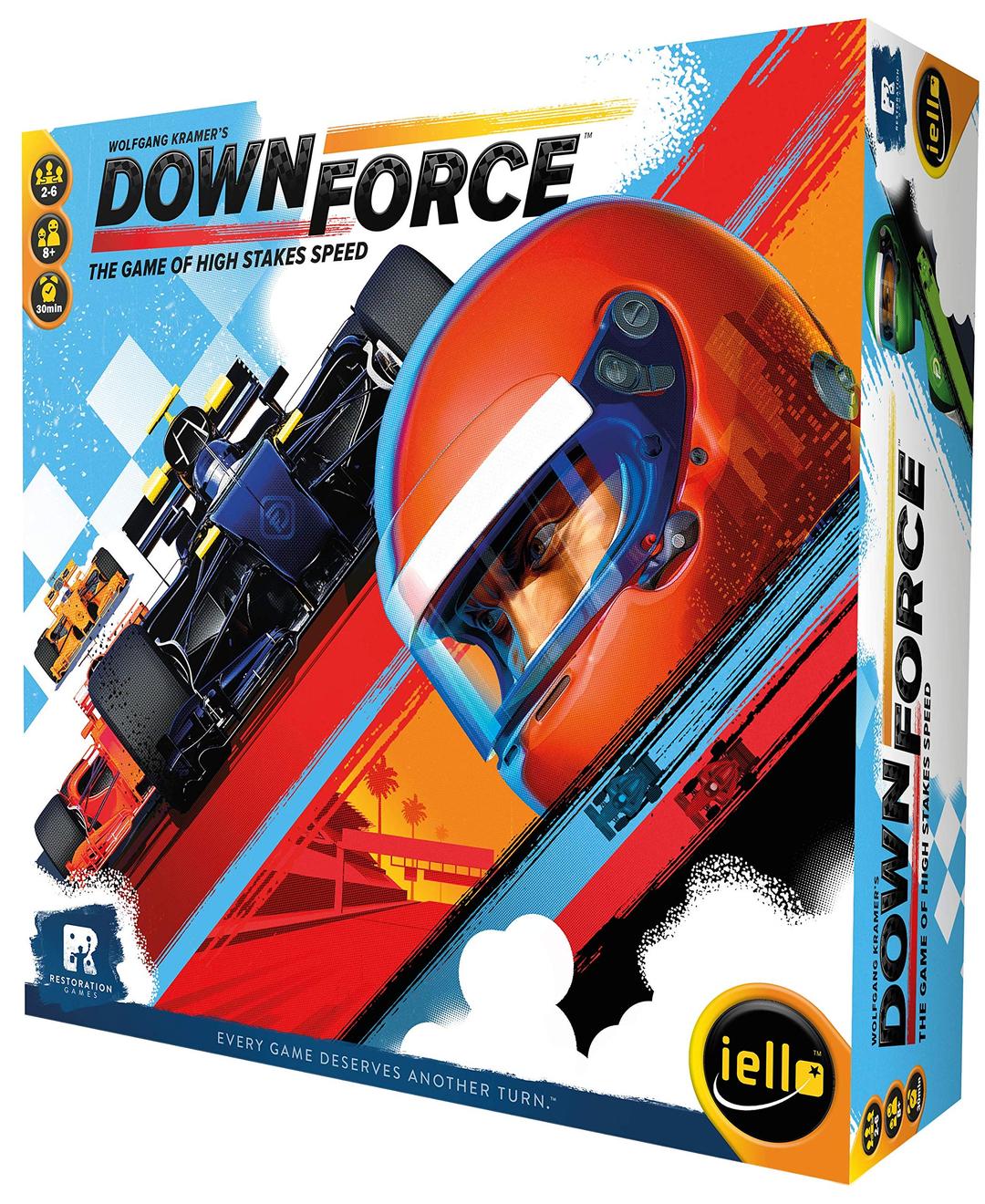 Iello | Downforce | Board Game | Ages 8+ | 2-6 Players | 30 Minutes Playing Time