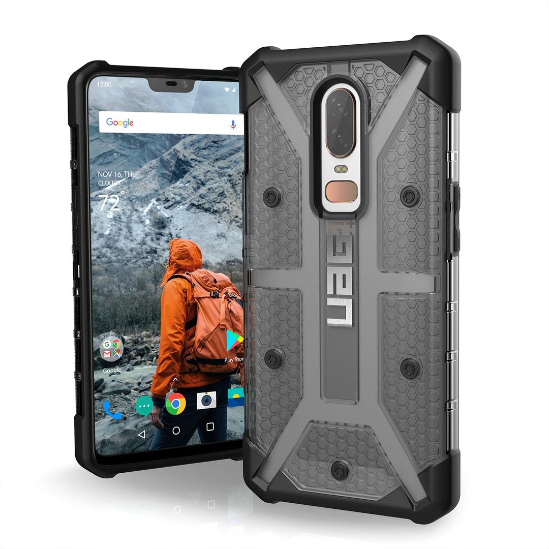 URBAN ARMOR GEAR UAG OnePlus 6 Plasma Feather-Light Rugged [Ash] Military Drop Tested Case