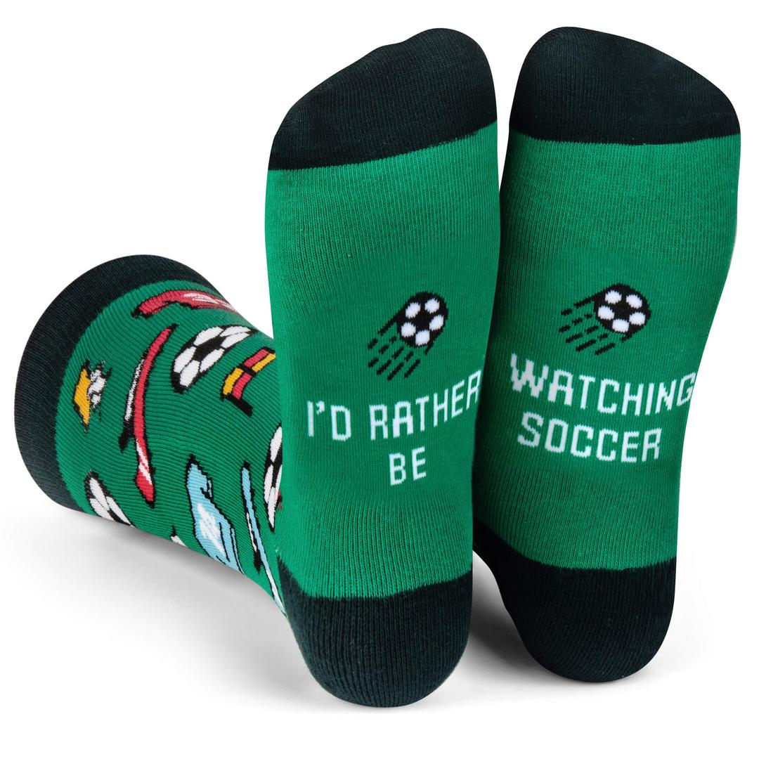 I'd Rather Be - Funny Socks For Men & Women - Gifts For Golf, Hunting, Camping, Hiking, Outdoors, Sports Unisex Adult