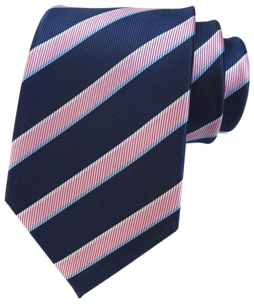 SecdtieMen's Classic Stripe Jacquard Woven Silk Tie Formal Party Suit Necktie