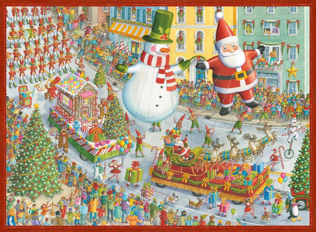 Ravensburger Here Comes Christmas! 500 Piece Holiday Jigsaw Puzzle for Adults - 12000382 - Handcrafted Tooling, Made in Germany, Every Piece Fits Together Perfectly