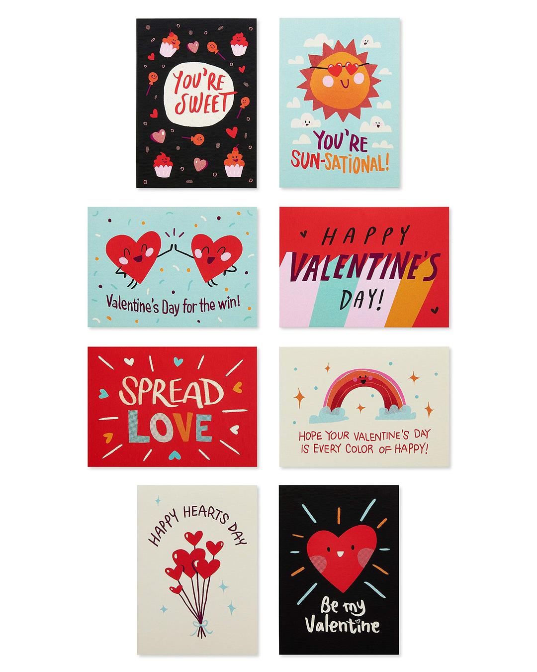 American Greetings Valentines Day Cards for Kids School and Classroom Exchange, Spread Love (40-Count)