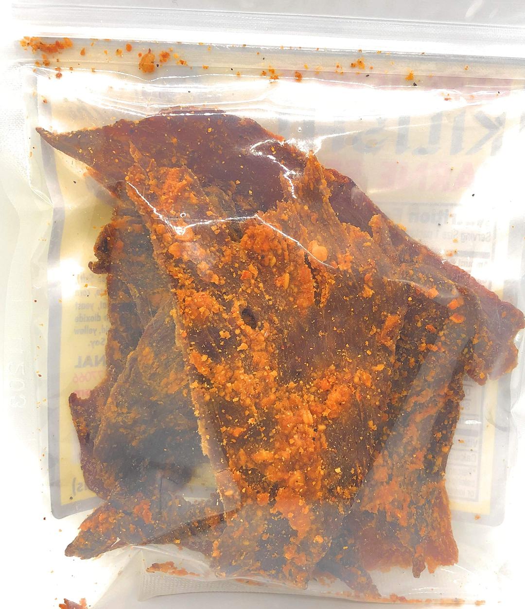 Kilishi - Spicy Beef Jerky African Fresh Dried Meat Deliciously Tasty Nigerian Snack