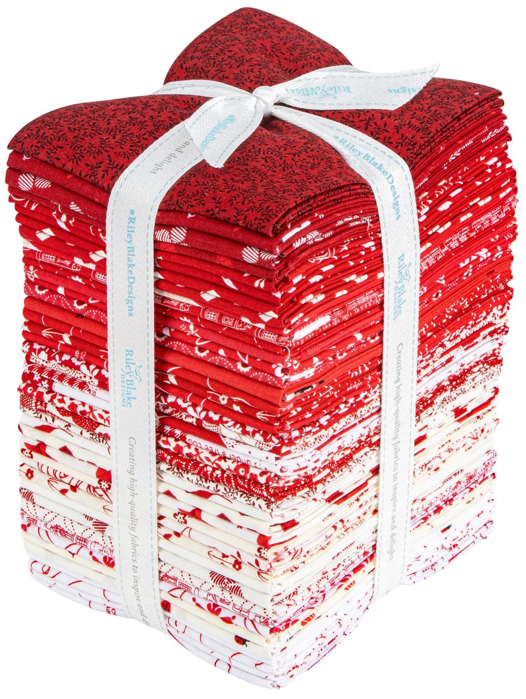 Riley Blake Designs Riley Blake Red Hot Fat Quarter Bundles 42 Pcs, Multi