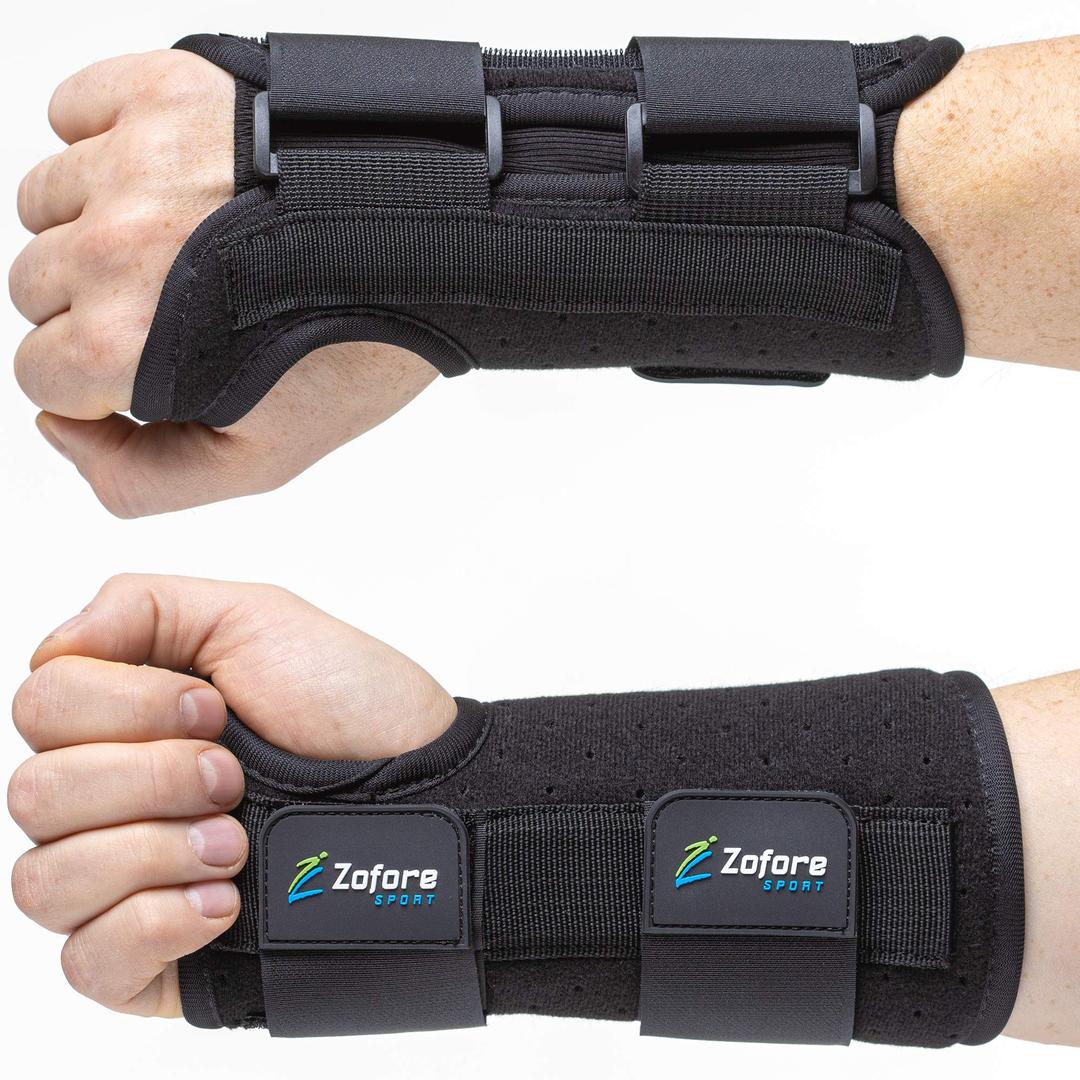 Carpal Tunnel Wrist Brace Night Support and Metal Splint Stabilizer [Single] - Helps Relieve Tendinitis Arthritis Carpal Tunnel Syndrome Pain - Reduces Recovery Time for Men Women - Right (S/M)