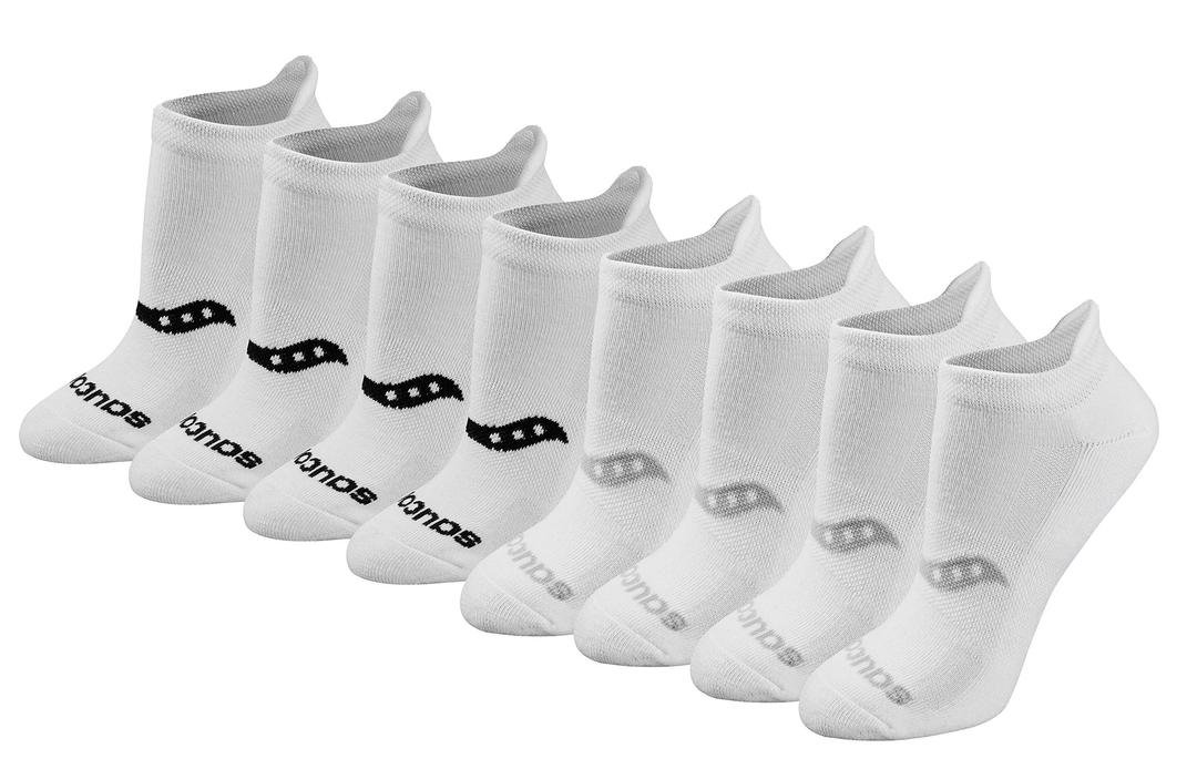 SauconyWomen's RunDry Performance Heel Tab Athletic Socks, Available in S-L (8, 16, 24 Pairs)