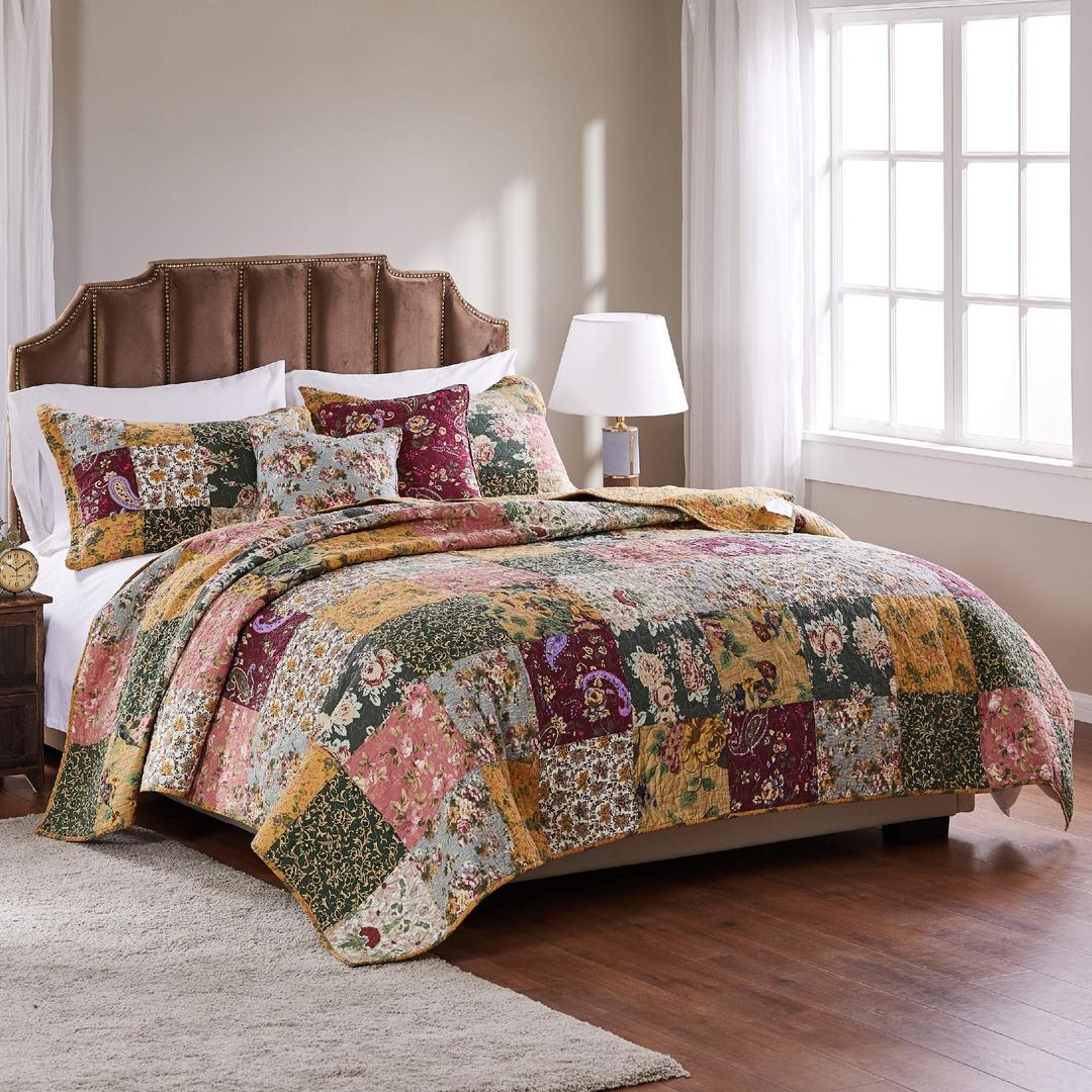 Greenland Home Antique Chic Quilt-Sets, King/California King (5 Piece), Multi