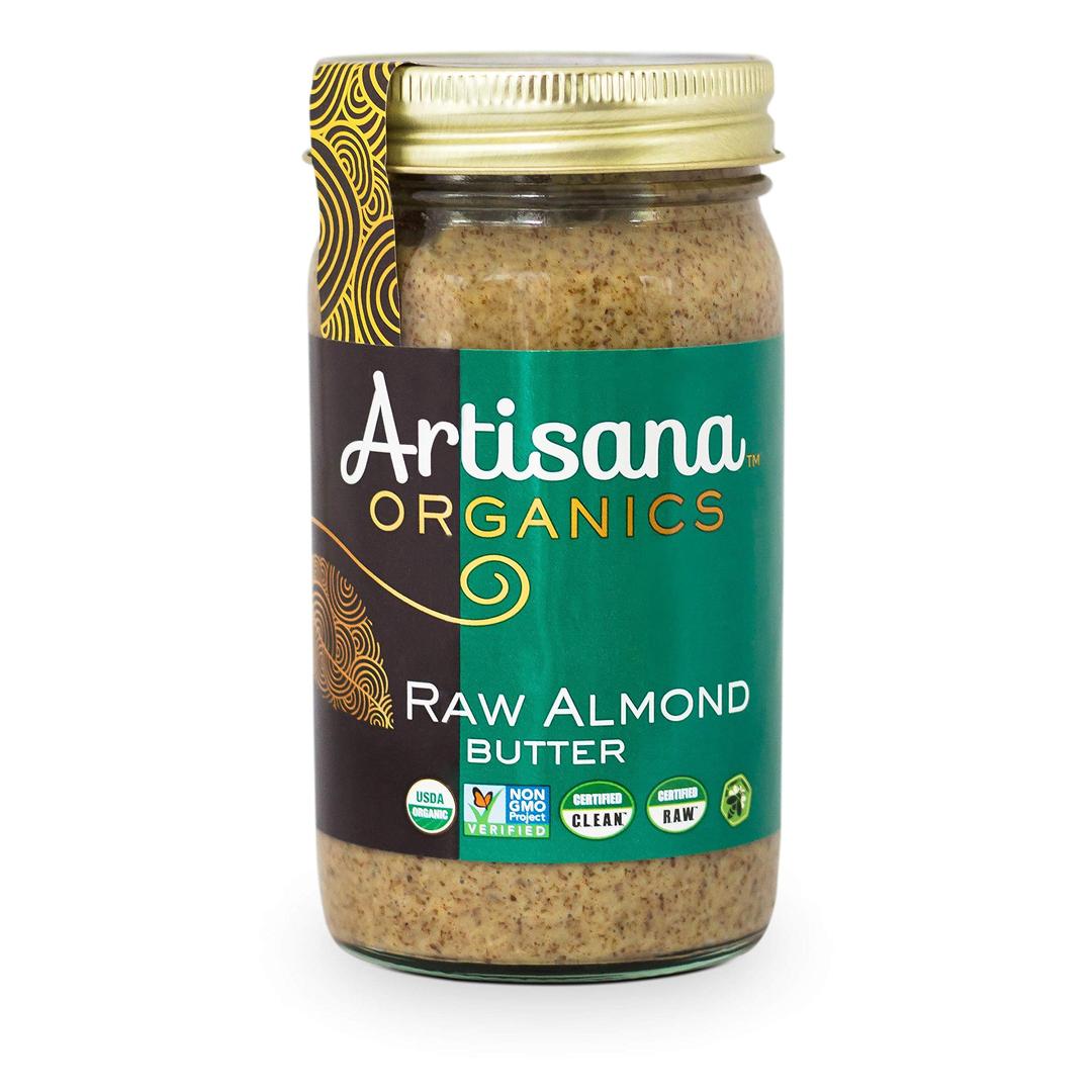 ArtisanaOrganics Raw Almond Butter, 14oz | No Sugar Added, No Palm Oil, Vegan, Paleo and Keto Friendly, Non GMO