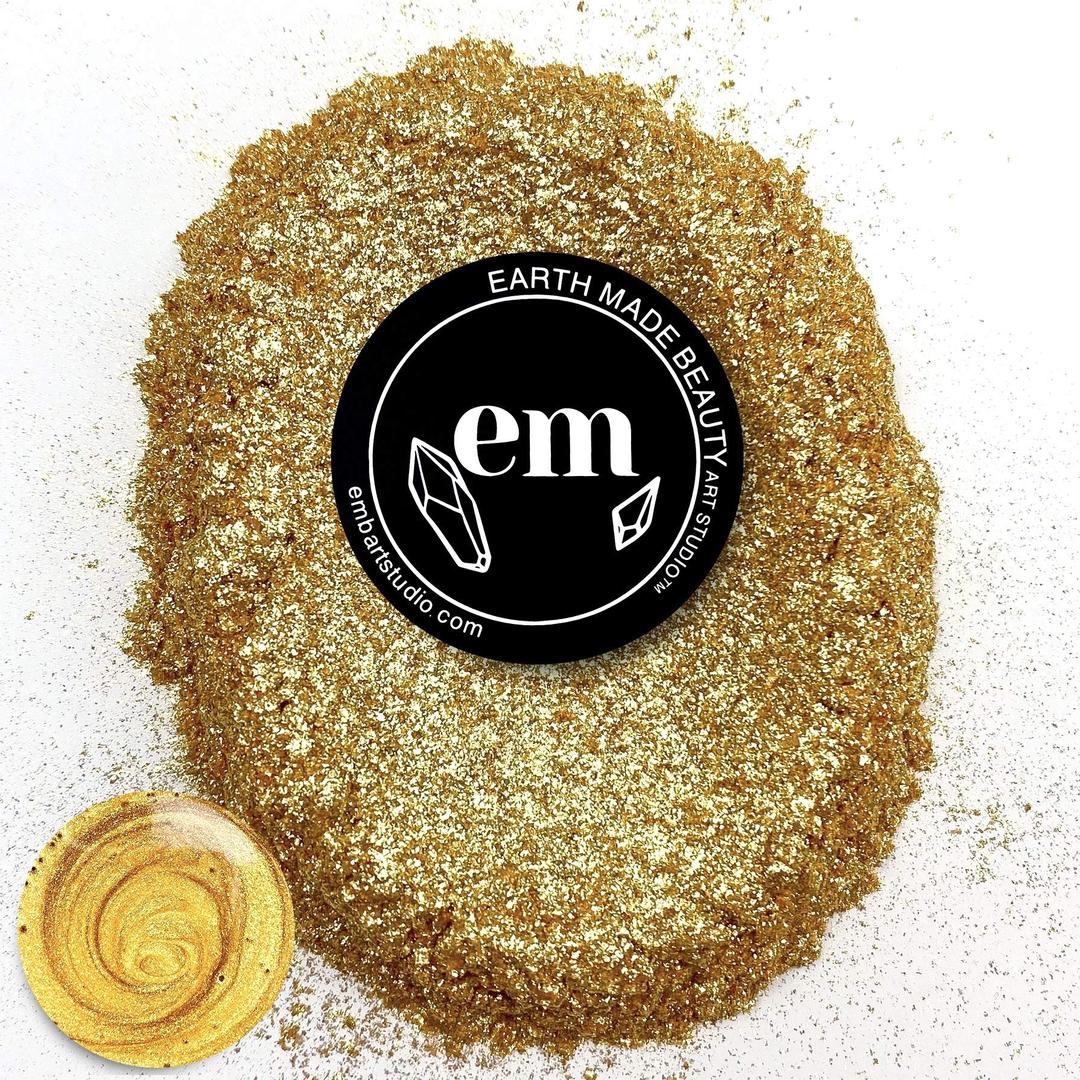 Earth Made Beauty - Gold Royalty - epoxy Resin Pigment Powder - 50 Grams- Suitable for epoxy Resin Crafts and DIY soap Making