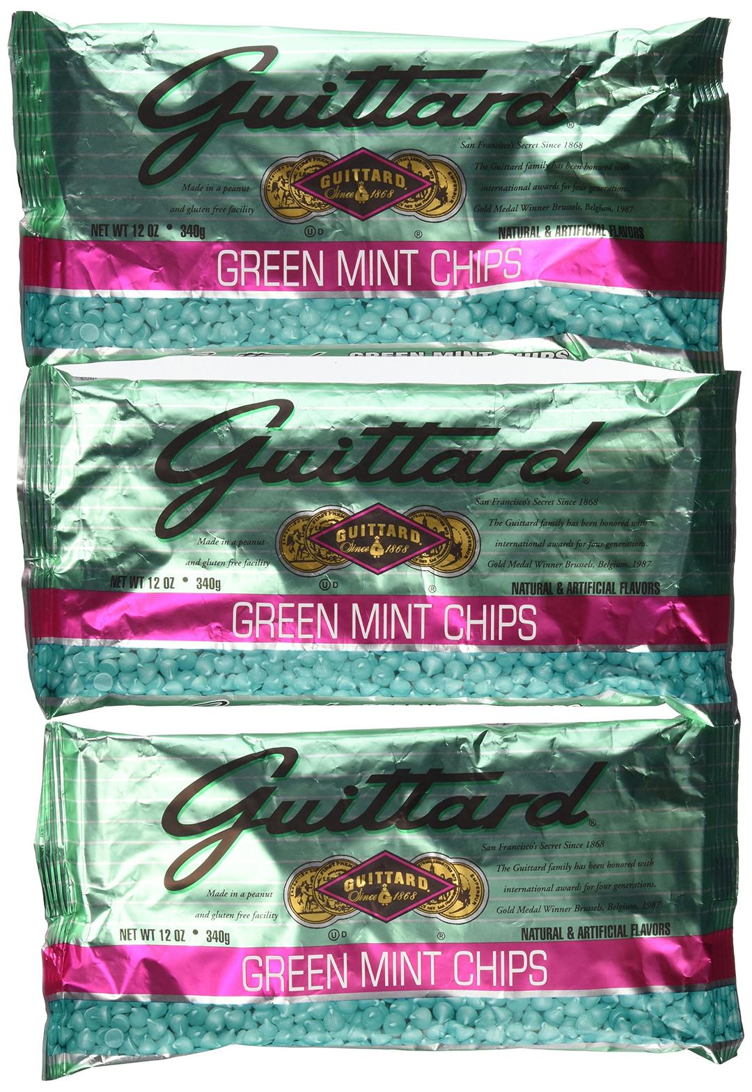 GuittardGreen Mint Chips, 12-ounce (Pack of 3)3