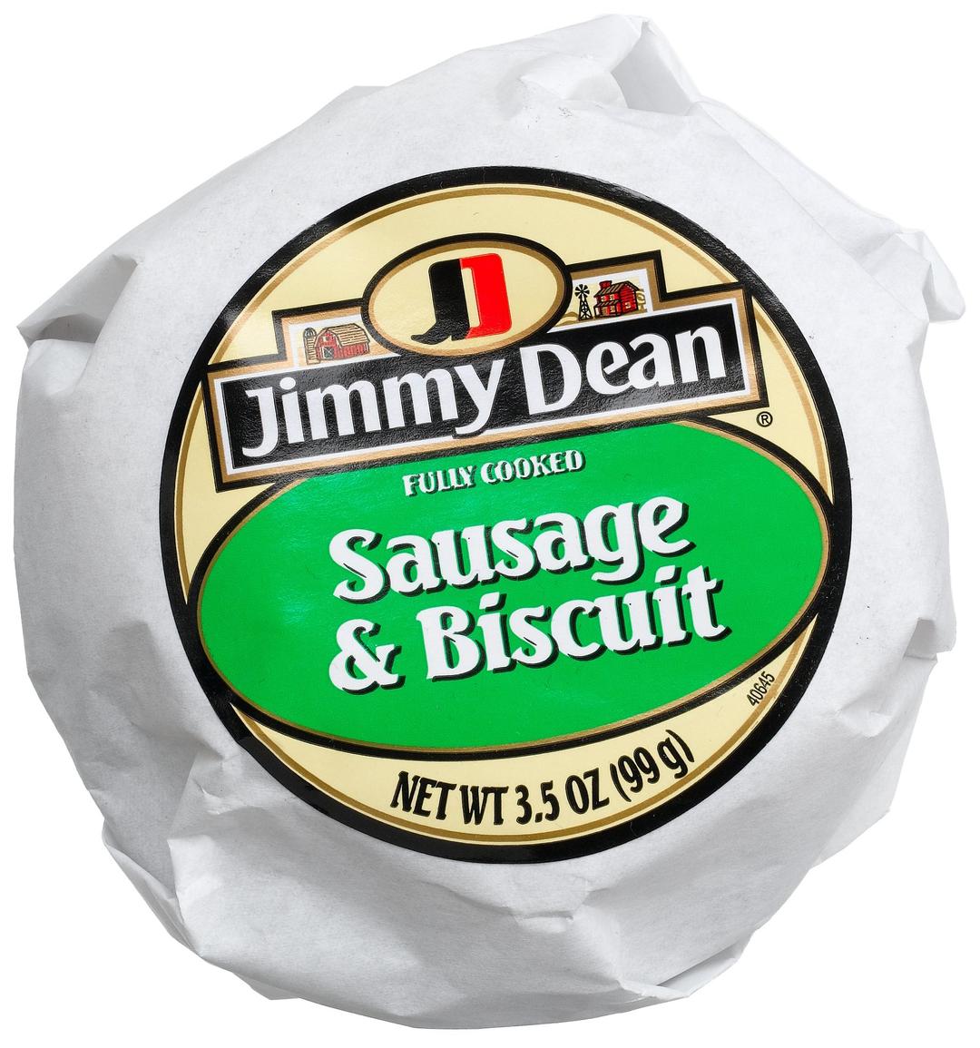 Jimmy Dean Frozen Sausage Biscuit, 3.5-Ounce Sandwiches (Pack of 12)