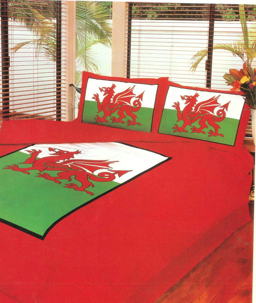 Intimates Double Bed Welsh Dragon Duvet/Quilt Cover Quality Bedding Set