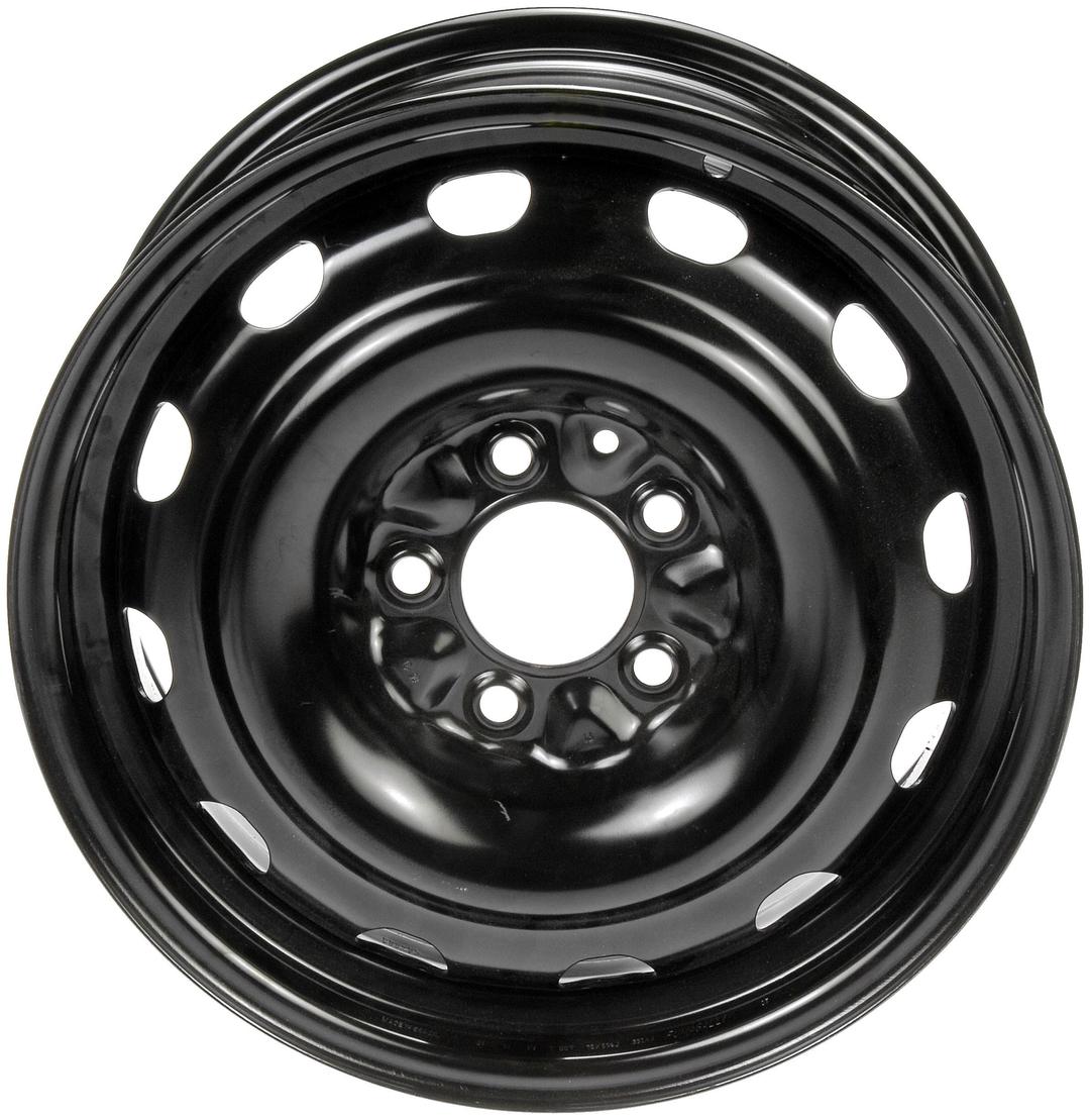 Dorman 939-107 16 x 6.5 In. Steel Wheel Compatible with Select Chrysler / Dodge Models, Black