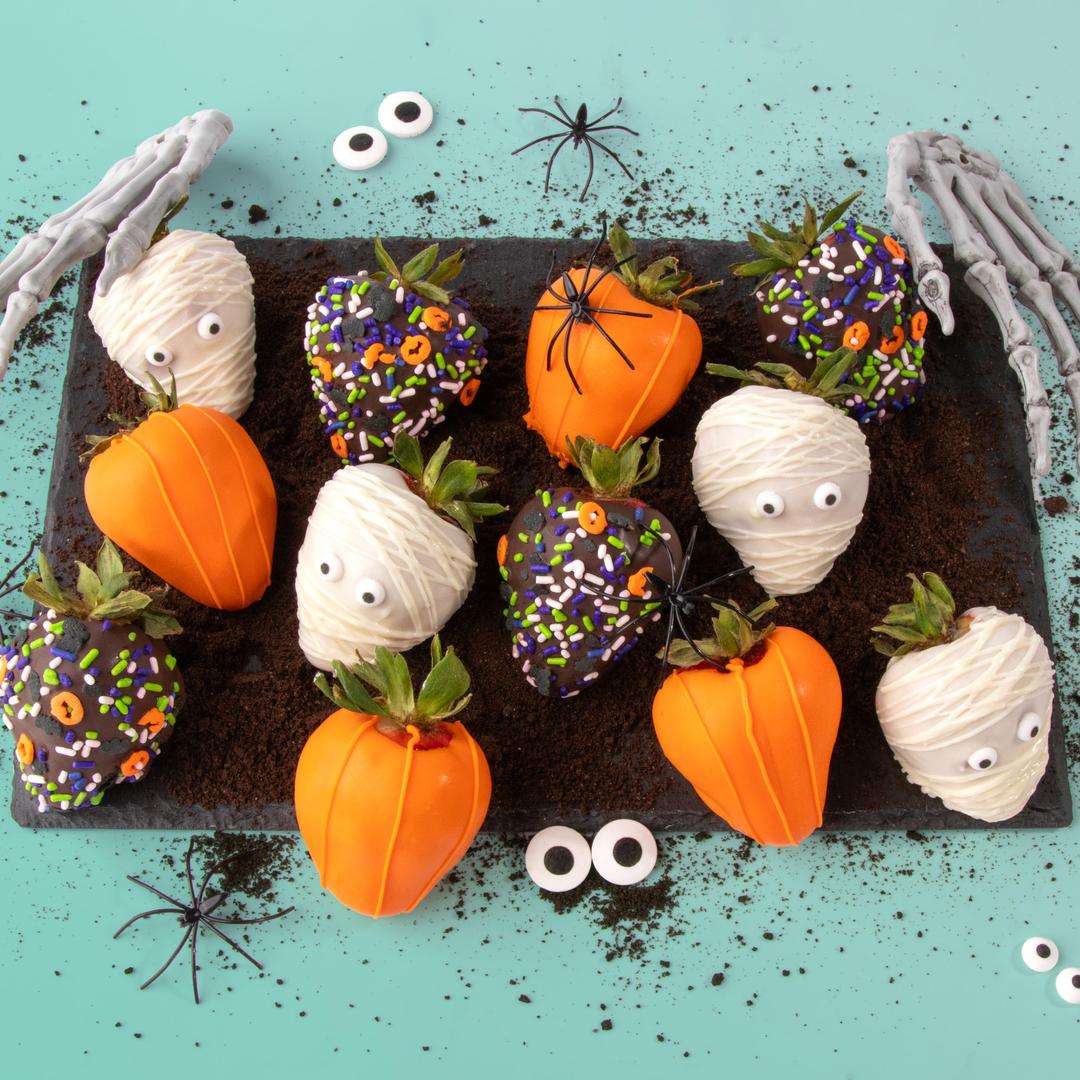 Halloween Chocolatey Covered Strawberries 12 count by Love Berries