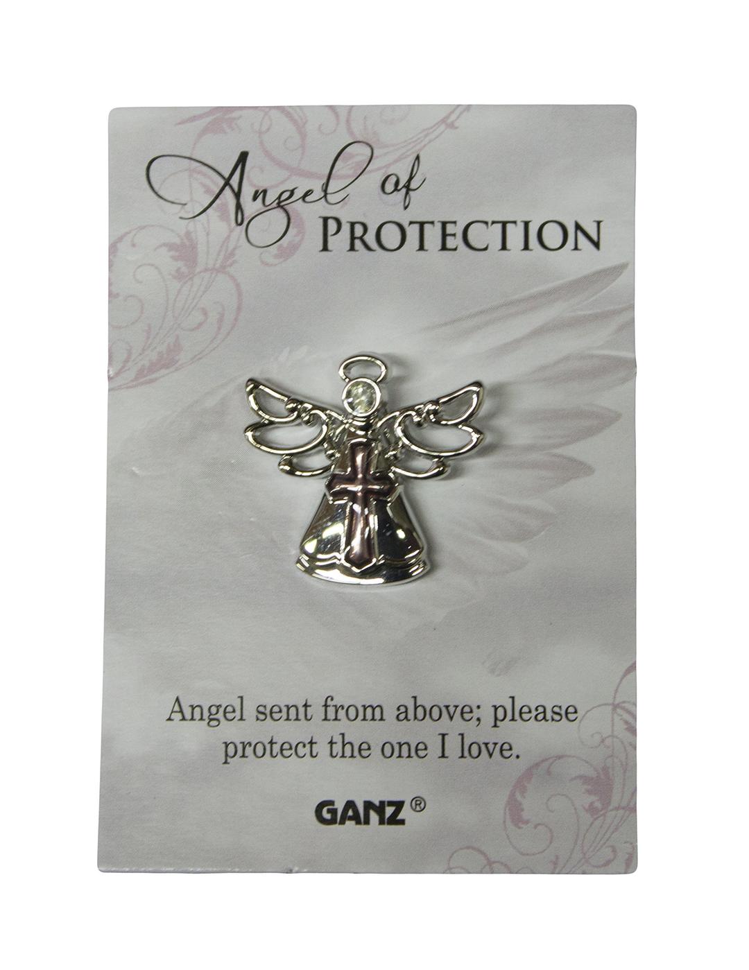 GanzPin - Angel of Protection "Angels sent from above; Please protect the one I love." Multicolor One Size