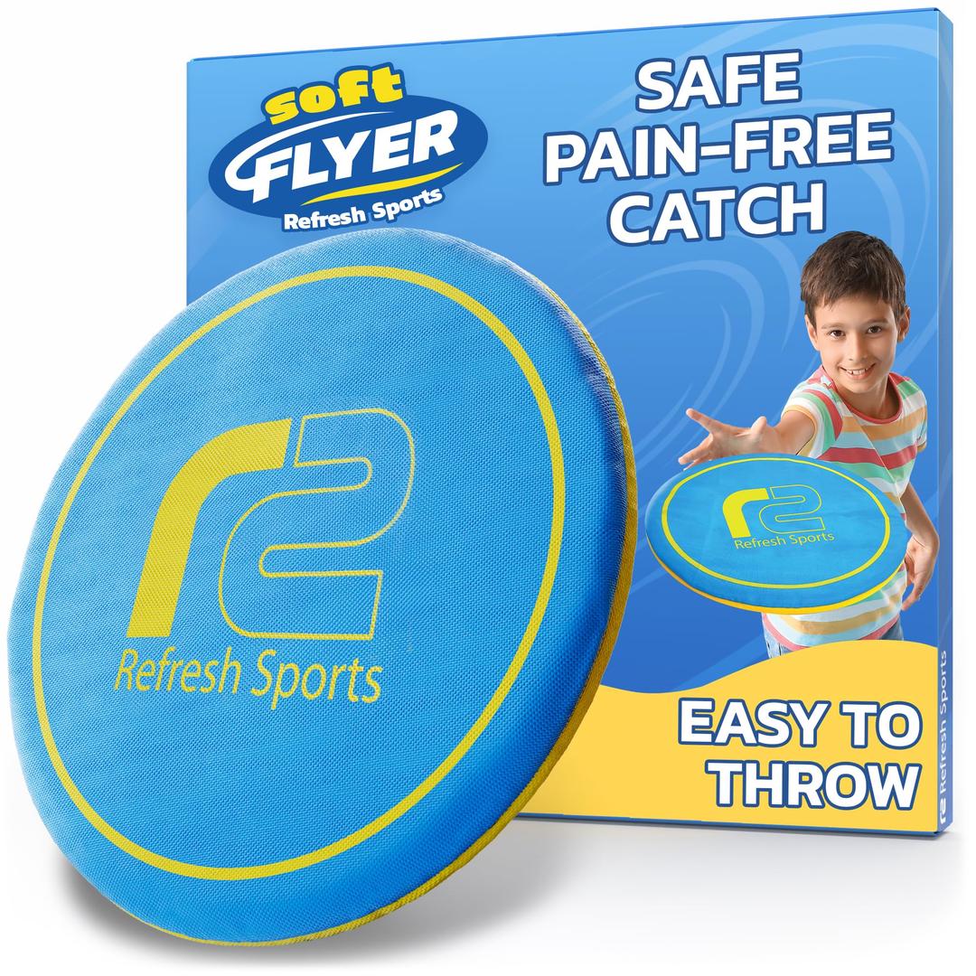 Soft Disc Flying Toy - Doesn't Hurt to Catch - Flying Disc For Kids & Adults All Ages - Easy to Learn - Beach Toys Friisbee For Kids Outdoor Games - Gifts for Boys & Girls 4 5 6 7 8 9 10 11 12 13 & Up