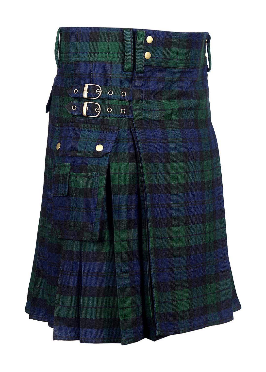 Tartan Utility Kilts For Men 8 Yard 13oz Kilt Available in Various Scottish Tartans