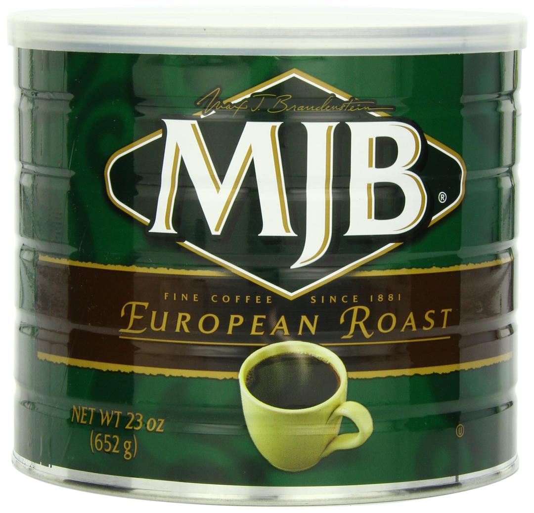 MJBCoffee, European Roast Ground Coffee, Dark Roast, 23 Ounce