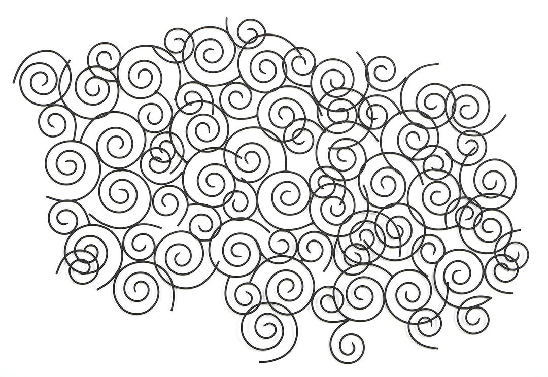 Fab Habitat Metal Wall Art Décor | Modern Wall Art | Ethereal Swirls, 40 inch x 25 inch