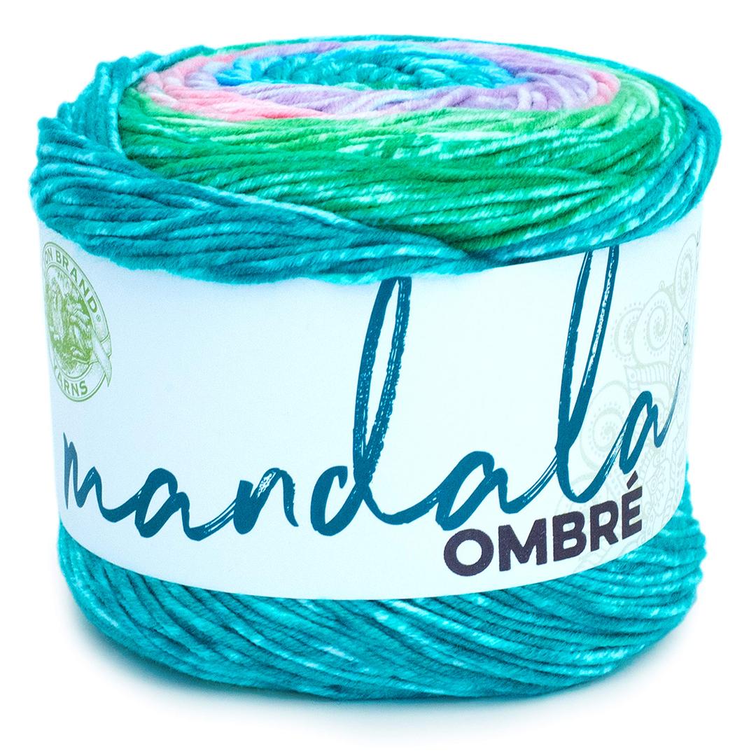 Lion Brand Yarn Mandala Ombré Yarn with Vibrant Colors, Soft Yarn for Crocheting and Knitting, Balance, 1-Pack