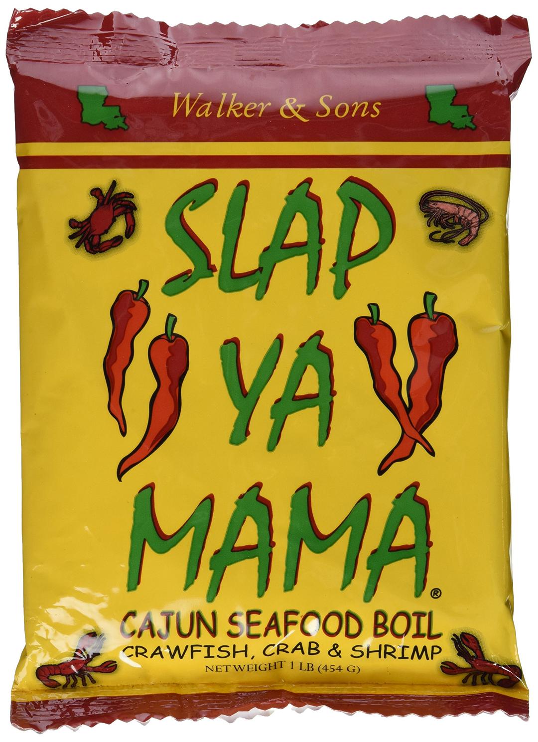 SLAP YA MAMACajun Seafood Boil Seasoning for Crawfish, Crab and Shrimp, No MSG and Kosher, 1 Pound (Pack of 3)