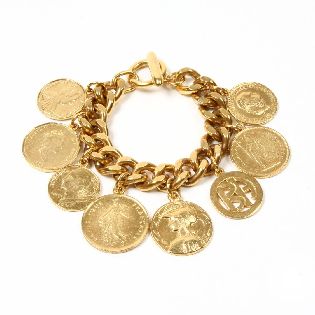 Ben-Amun JewelryBen-Amun "Moroccan Coins" Bracelet, Vintage, Elegant, Luxury Jewelry For Women, 7 inch", 24k Gold