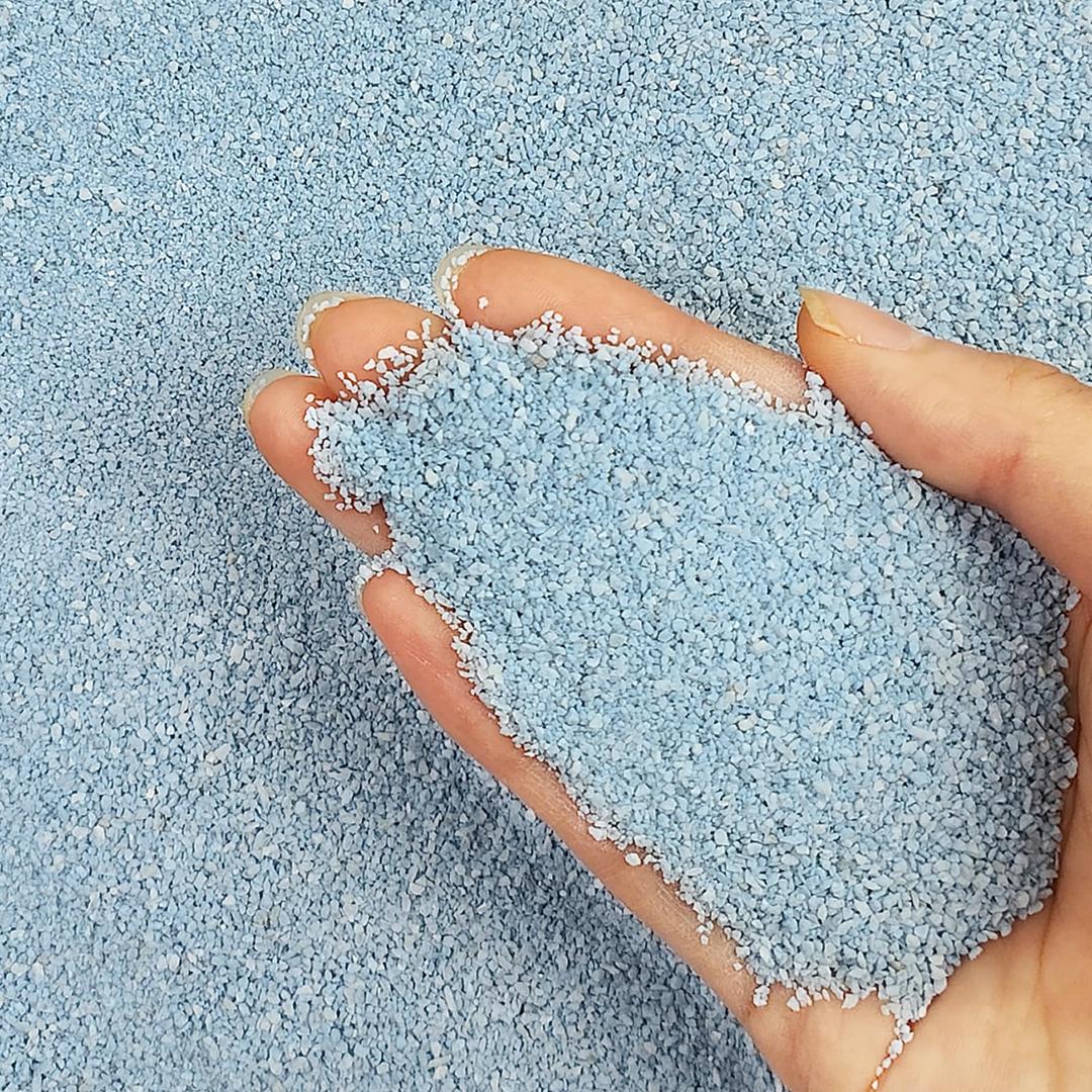 5 lbs Blue Sand, 0.4-0.8 mm Decorative Sand for Aquarium, Fish Tank, Succulents, Candle, Vase, Wedding Ceremony, Arts Crafts and Bowl Fillers