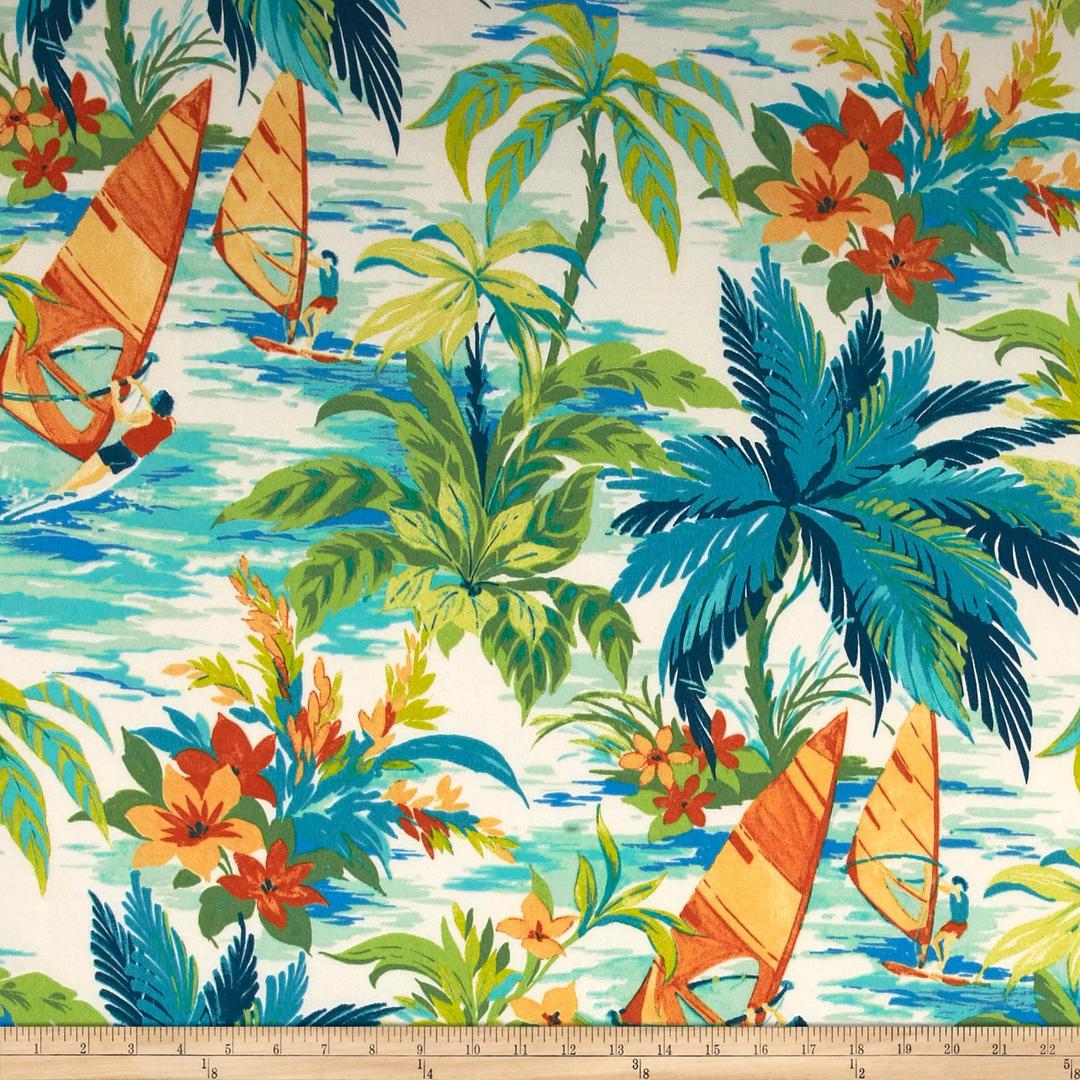 Tommy Bahama Outdoor Wind Surfers Mangrove, Fabric by the Yard