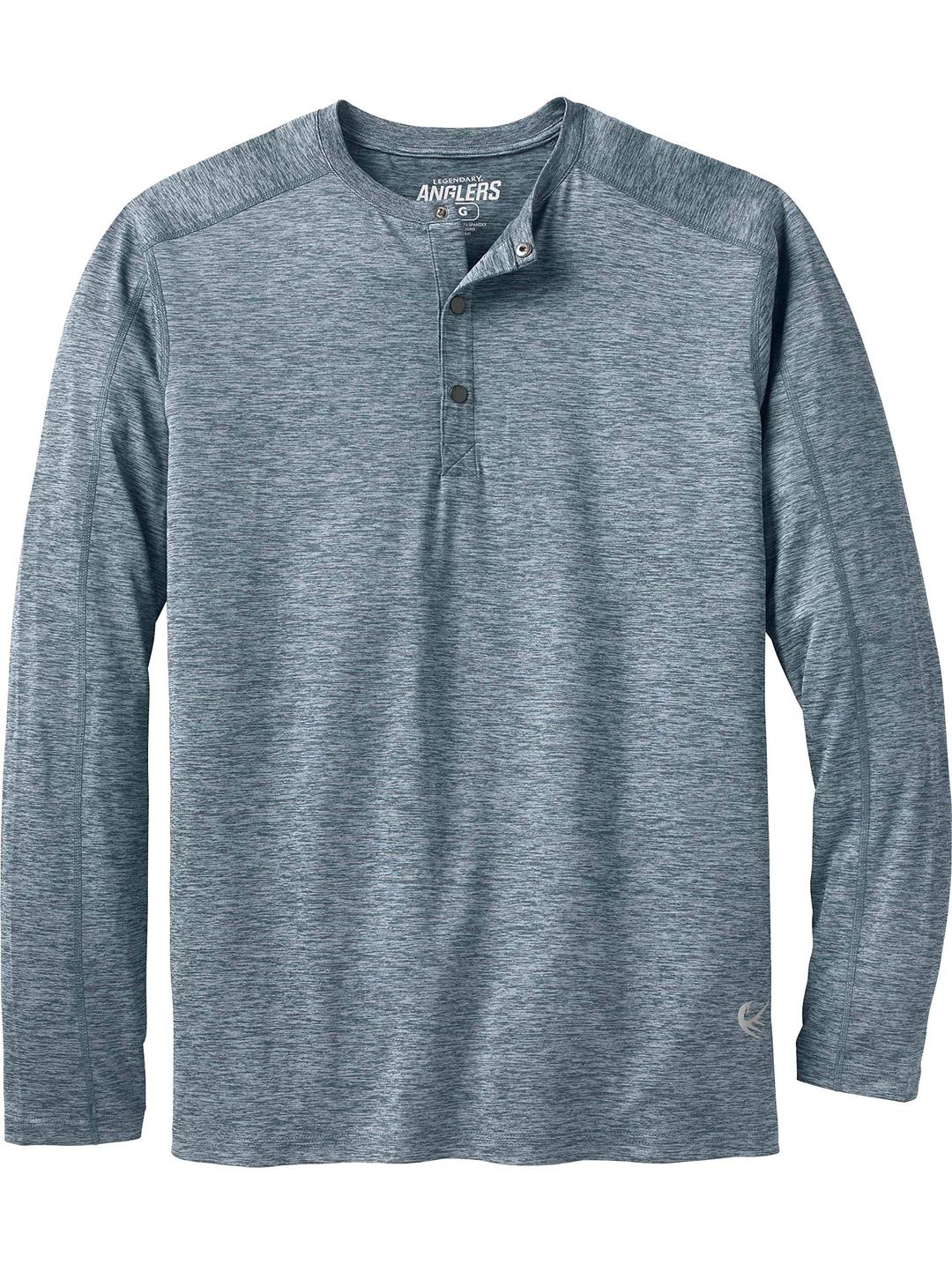 Legendary Anglers Men's Clearwater Performance Henley