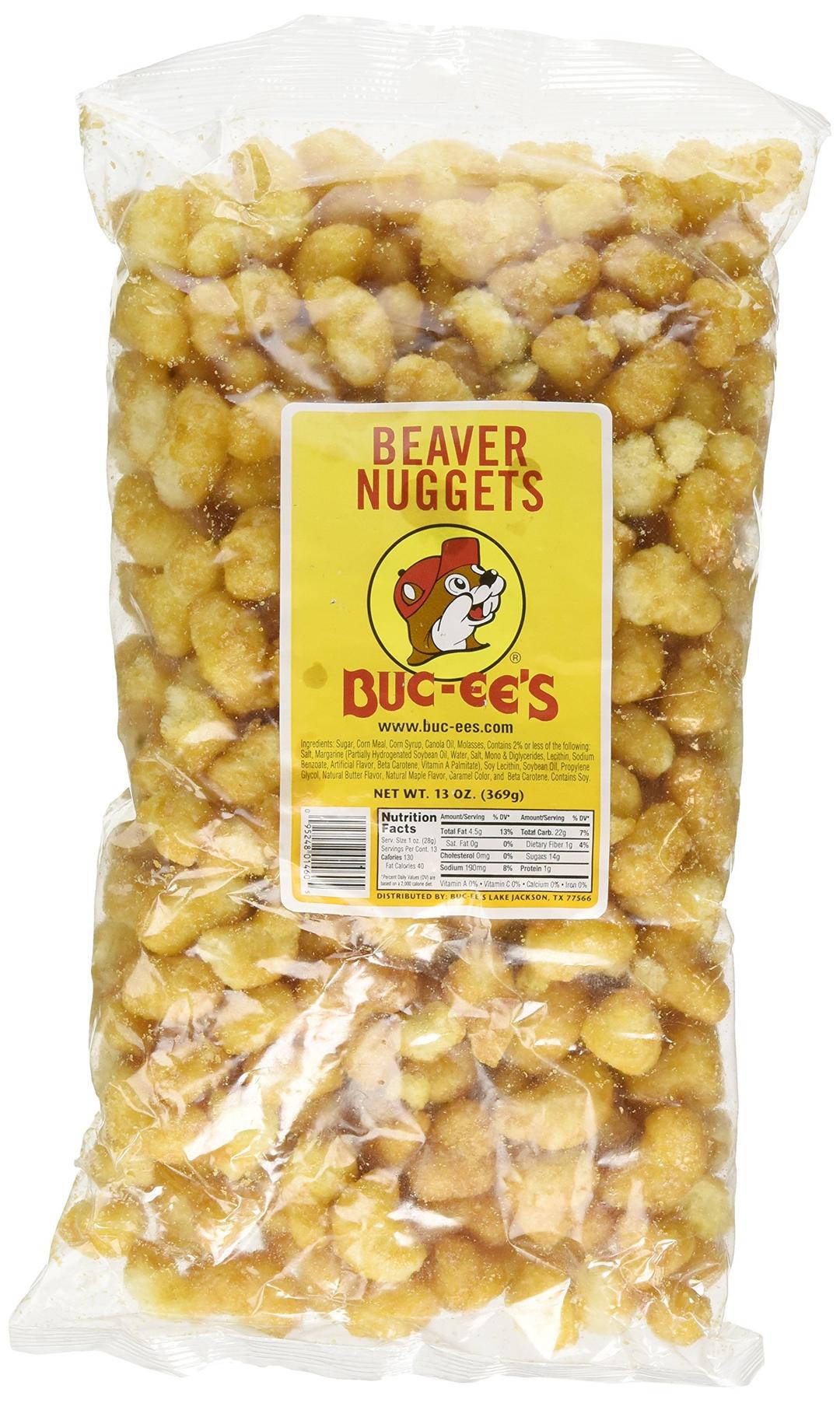 Buc-ee'sFamous Beaver Nuggets Sweet Corn Puff Snacks Texas Bucees, One 13 Ounce Bag