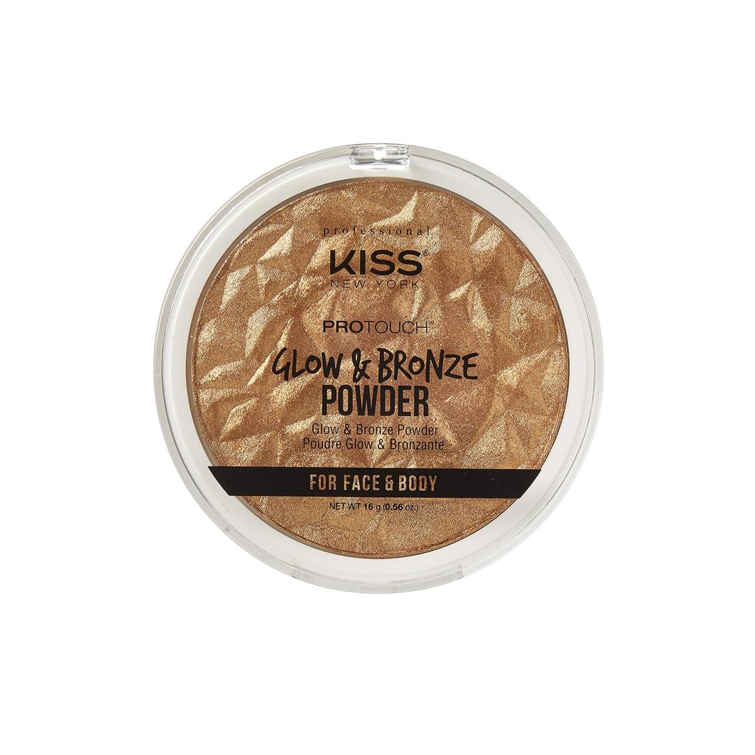 KISS Pro Touch Glow & Bronze Powder for Face & Body- KPBP02 (Powder-Deep)