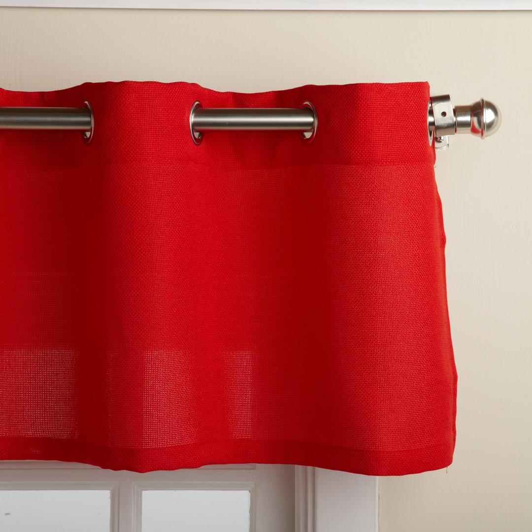 Red Jackson 58 x 12-inch Valance