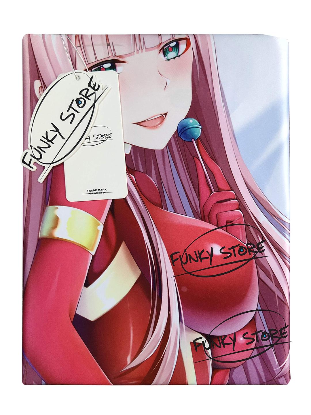 Zero Two Muse Dance Waifu Hugs Pillow Case Hug Pillow Cover Manga Cosplay Long Hugging Body Pillowcase 150cm x 50cm (59 inch x 19.6 inch) for Darling in The FRANXX