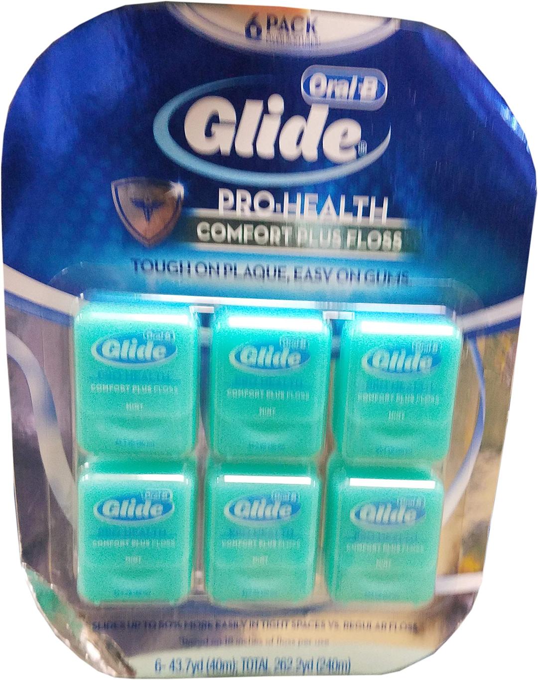 Glide Floss Comfort Plus, 6 Count, 48.1 Yards Each, 288.7 Yards Total