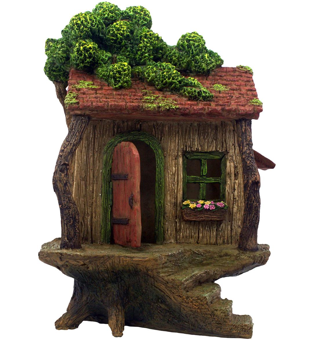 Fairy Garden Fairy Houses – Fairy Garden Houses for Outdoor - Fairy House, with a Door That Opens – 9” High - Fairy Garden Supplies for Miniature Garden Accessories