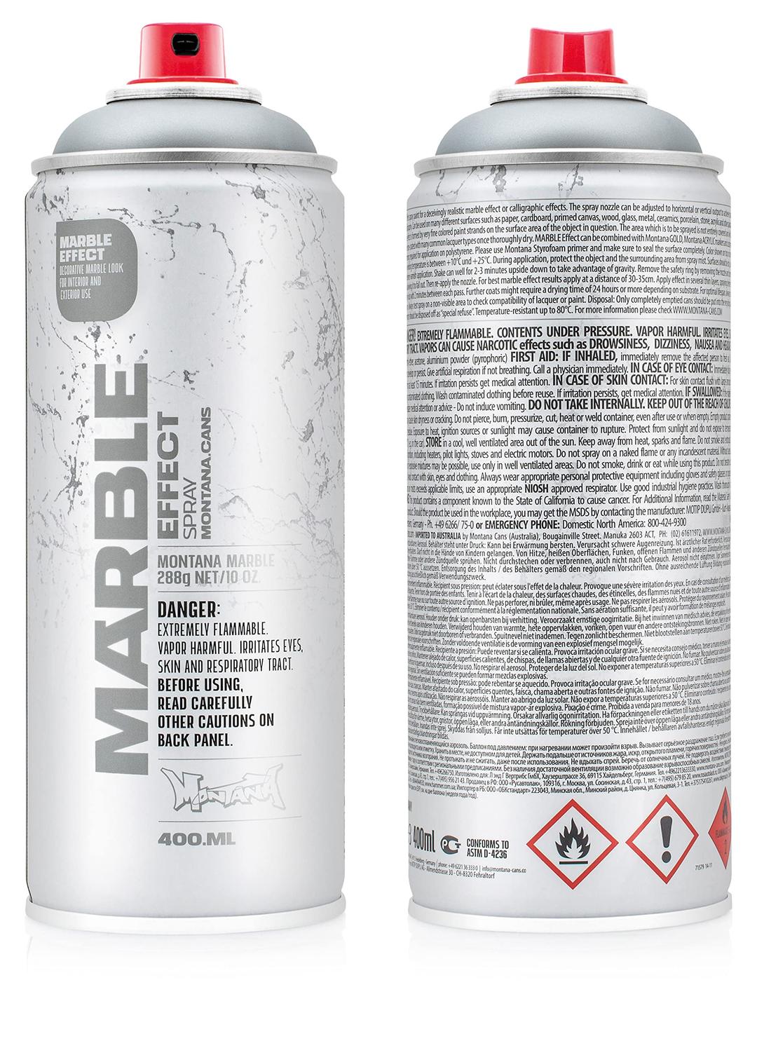 MONTANACans EFFECT Marble Spray, 400ml, Marble Grey (100093)