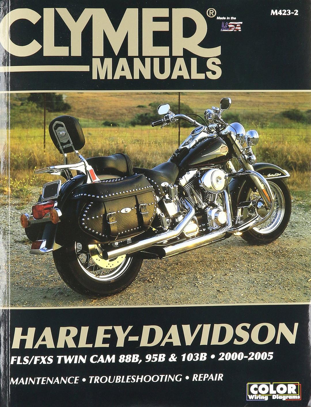 Repair Manual for Harley Softail Twin Cam 88 00-05, Black, one Size (CM423-2)