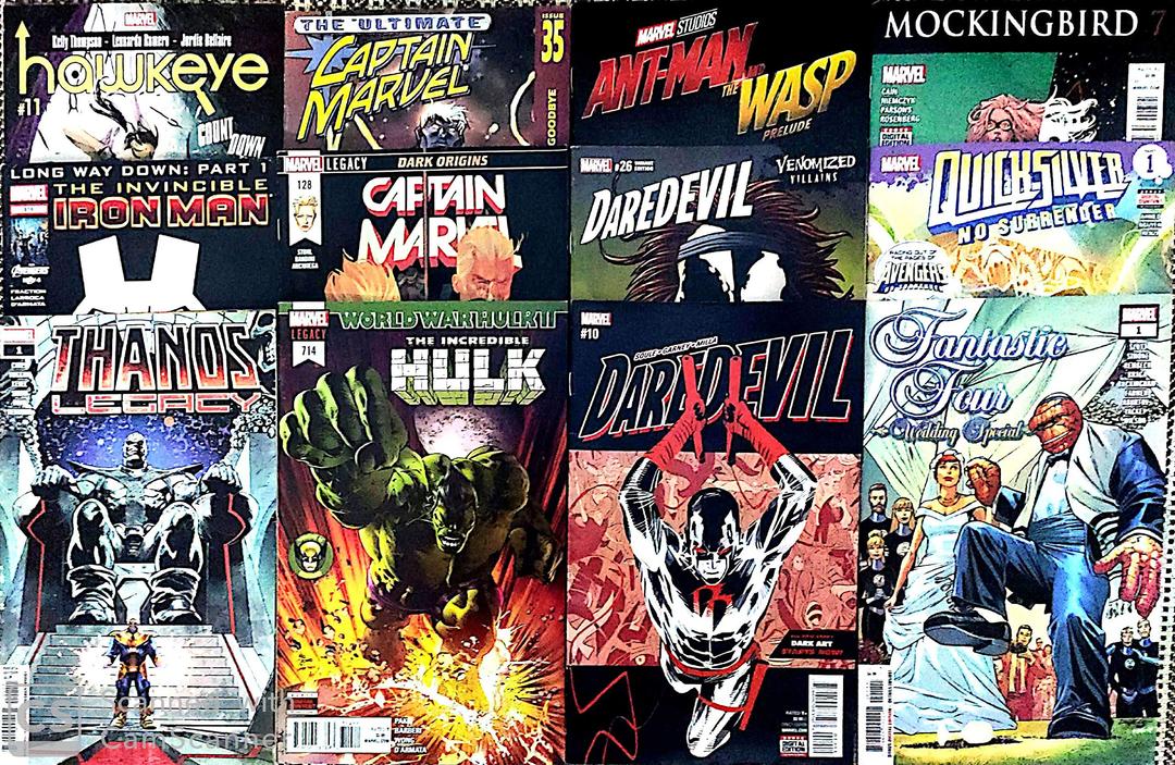 Avengers & Avengers Member Comics | Bundle of 10 Marvel Comics Books | Avengers, Hulk, Cpt America, Thor, Wolverine, Asgardians, Daredevil, IronMan | Paperback – 1 January 2019