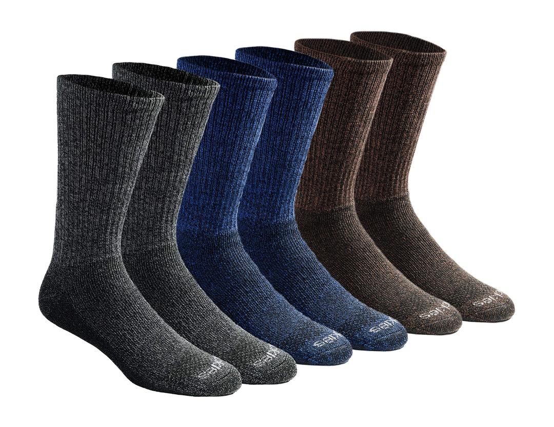 DickiesMen's Dri-Tech Essential Moisture Control Crew Socks, Available in M-XXL (6, 12 Pairs)