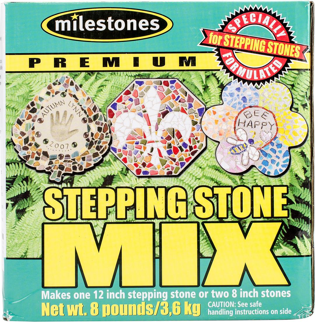 Midwest ProductsCo. Milestones Premium Stepping Stone Cement Mix 8 Pound Box for Stepping Stone Kits - 903-16102